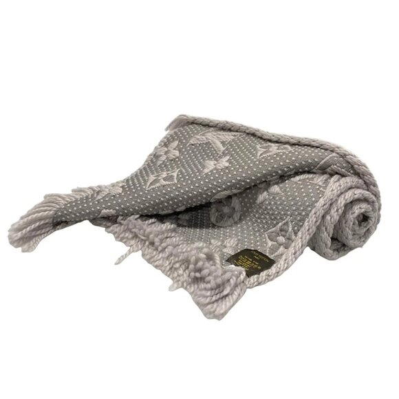 LOUIS VUITTON Eschar Progo Mania Gris Perle - Scarf 416-070525 - Picture 2 of 6